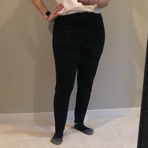 Faux sued leggings